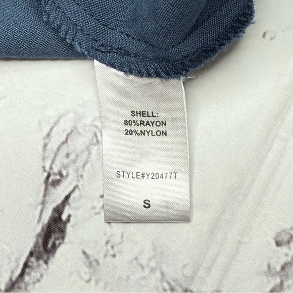 Tuckernuck Pomander Place Dutton Shirt Dress Sz S Navy Boho Coastal Cowgirl - Picture 7 of 8